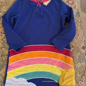 Gillian's Cliset Vibrant Rainbow Sunburst Kids Dress